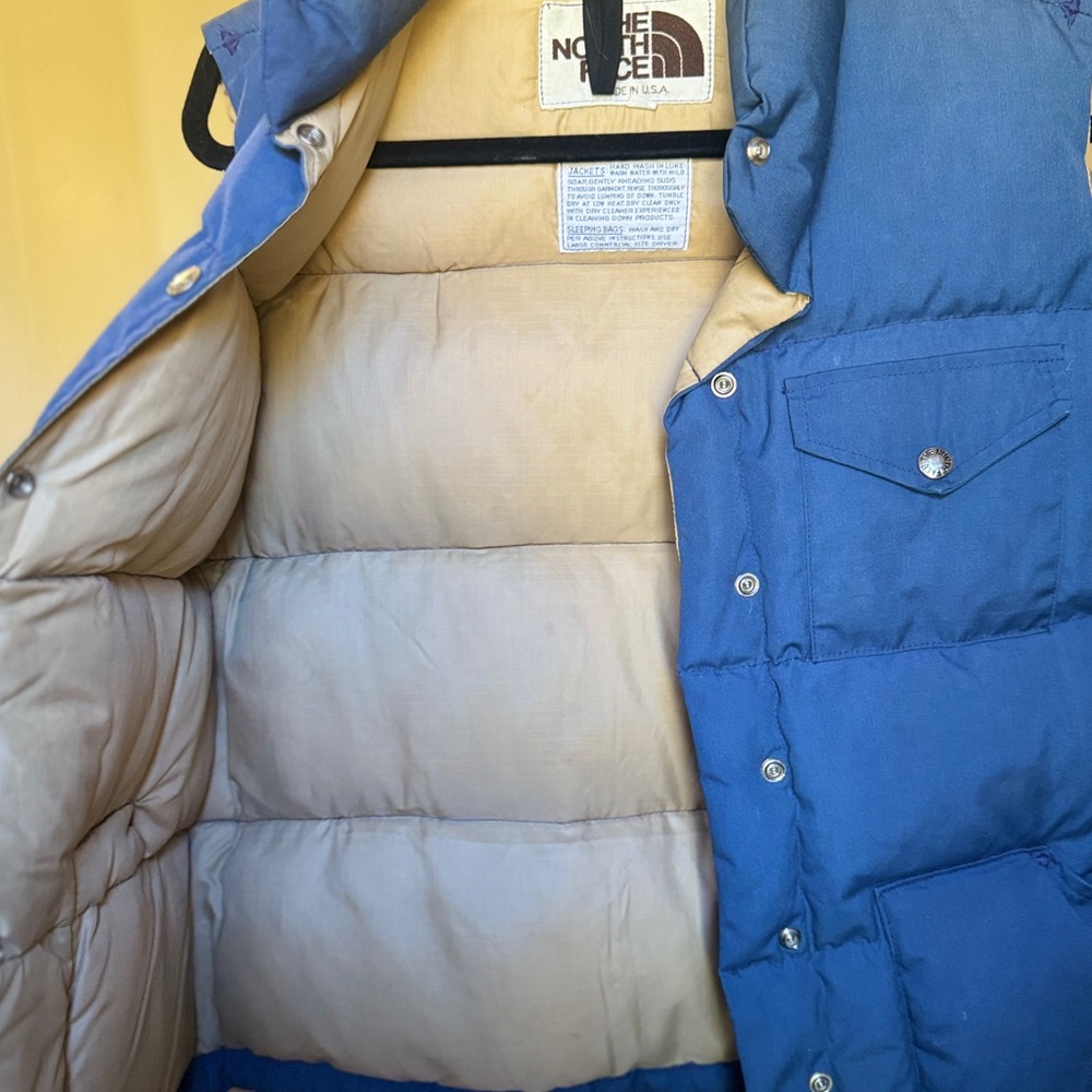 Vintage The North Face Down Vest Made in USA - Picture 5 of 10